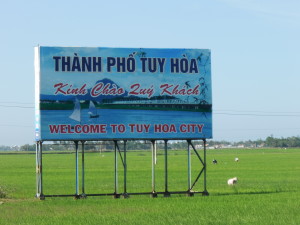 Welcome to Tuy Hoa City billboard 