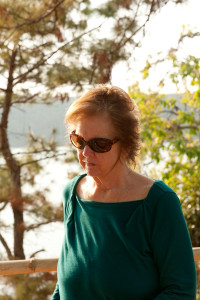 Red Cross Donut Dollie Mary (Blanchard) Bowe captured in an introspective moment at Pleiku Lake, Vietnam