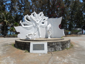 Monument on the grounds of the Quy Hoa National Leprosy Dermatology Hospital