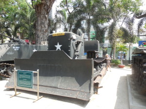 A D.7E Bulldozer on display at the War Remnants Museum in Ho Chi Min City, Vietnam